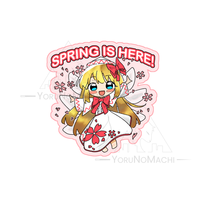 Lily White Sticker