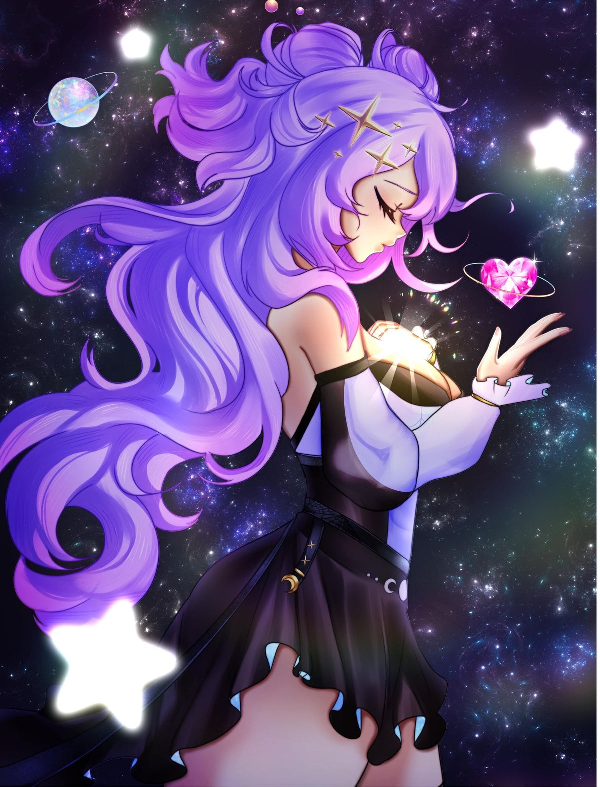 Rhea Galactic Print — Yorunomachi