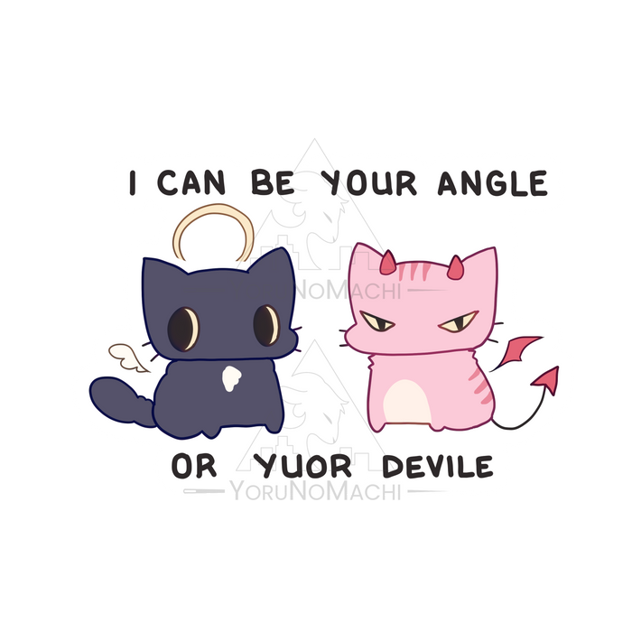 Angle or Devile Sticker