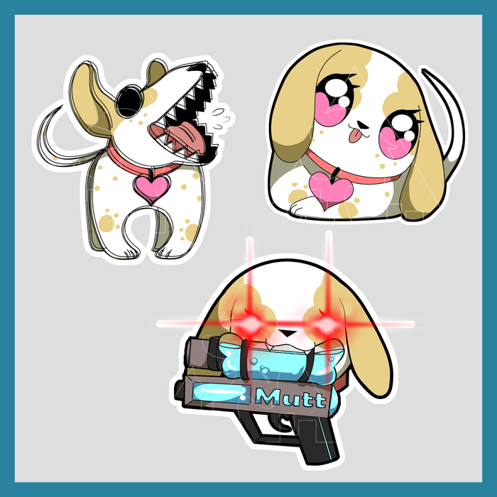 PapaMutt Anya Stickers