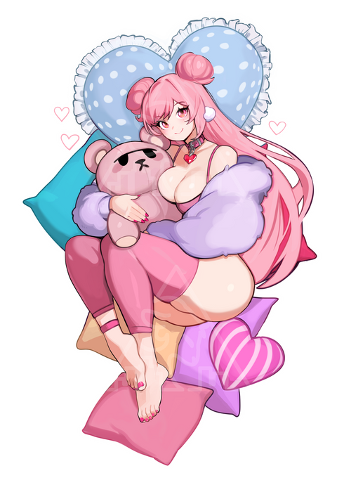 BabyPink Pinup Sticker