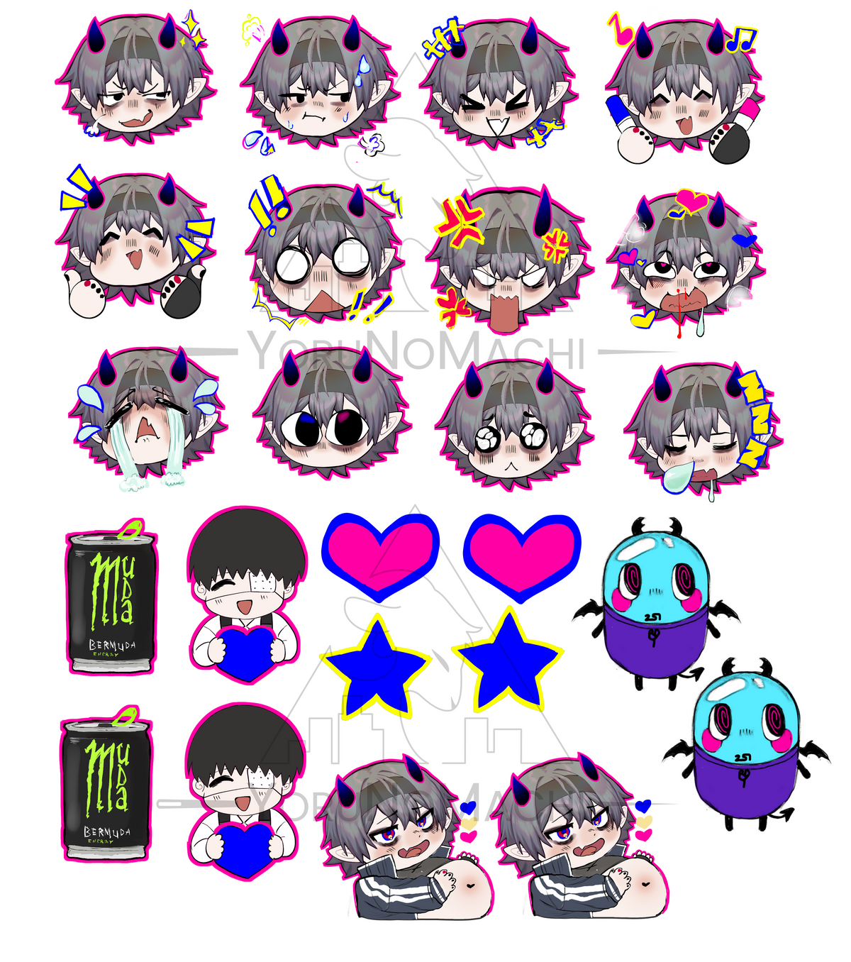 Bermuda Emote Stickersheet