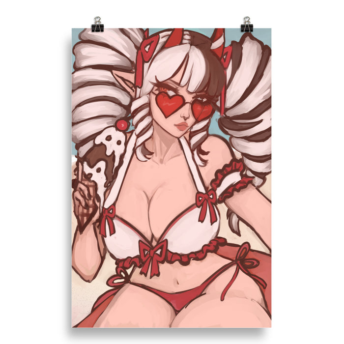 Beachy Peachy Poster