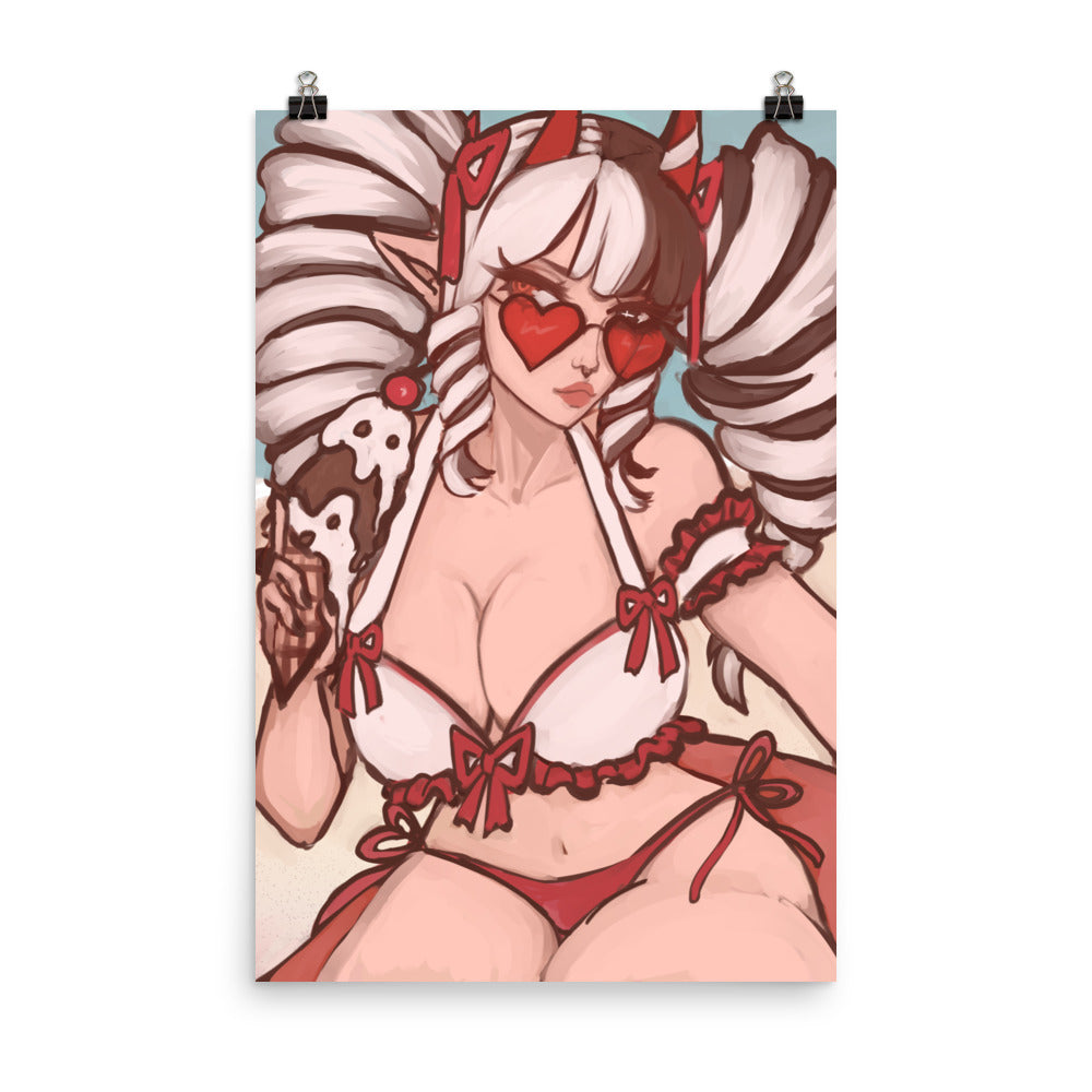 Beachy Peachy Poster