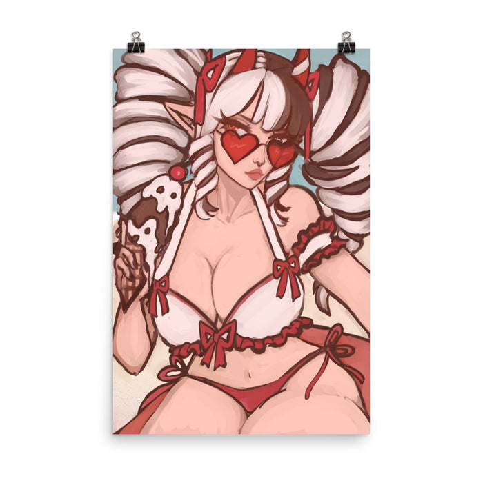 Beachy Peachy Poster