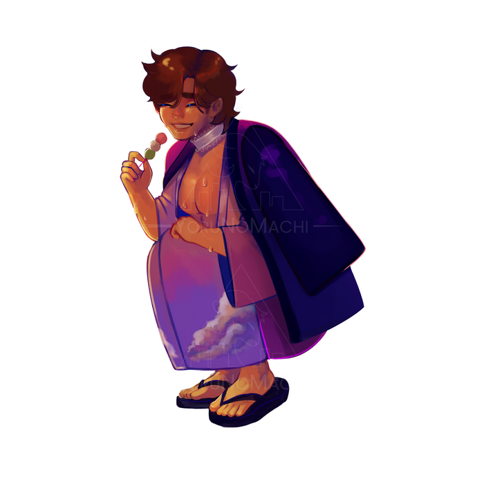 Flan Boy Matsuri Sticker