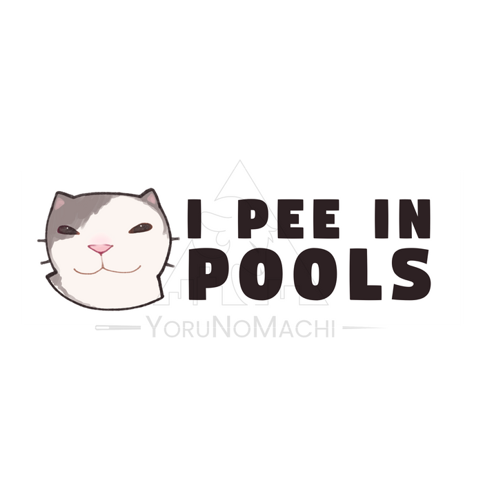 I Pee in Pools Sticker