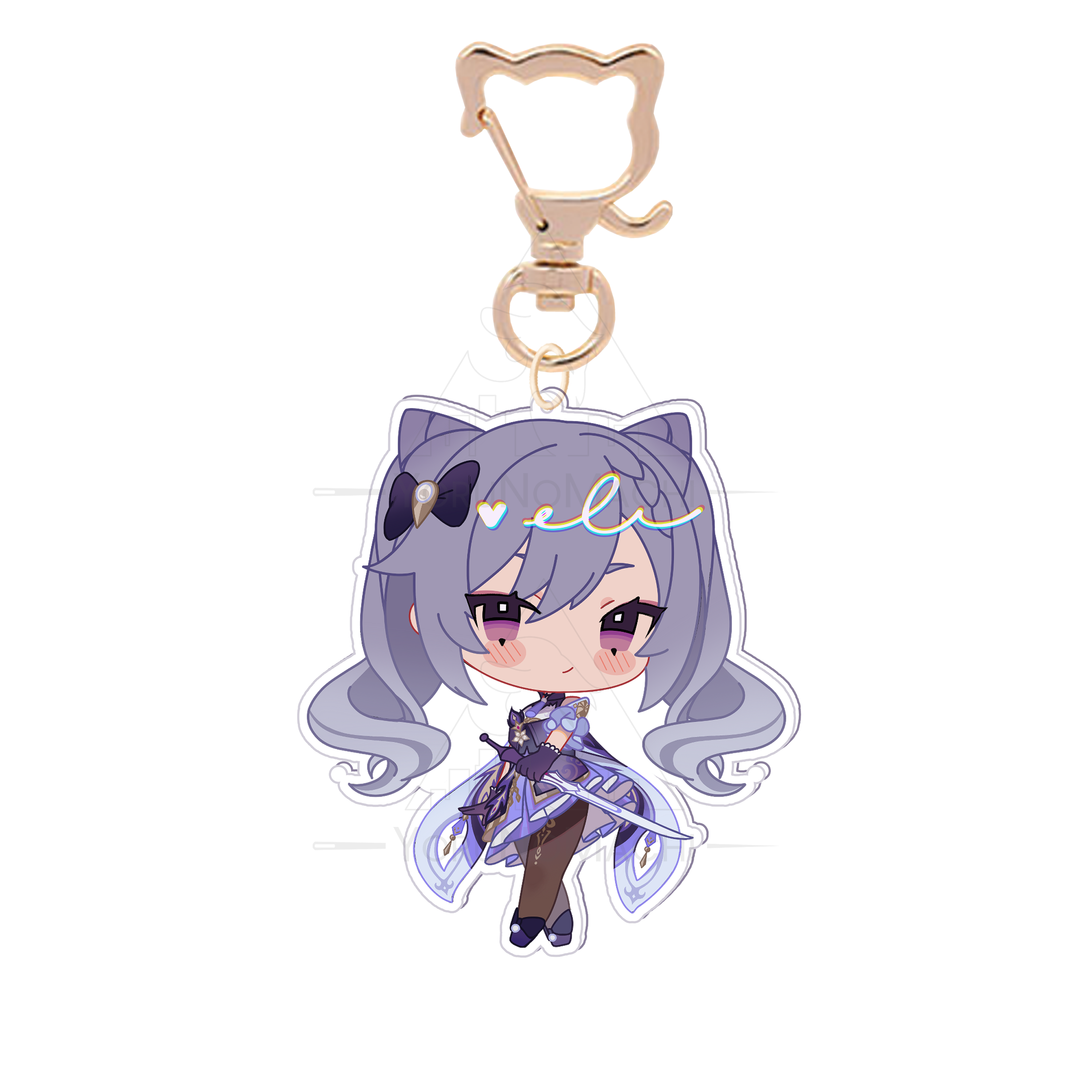 Keqing Acrylic Charm