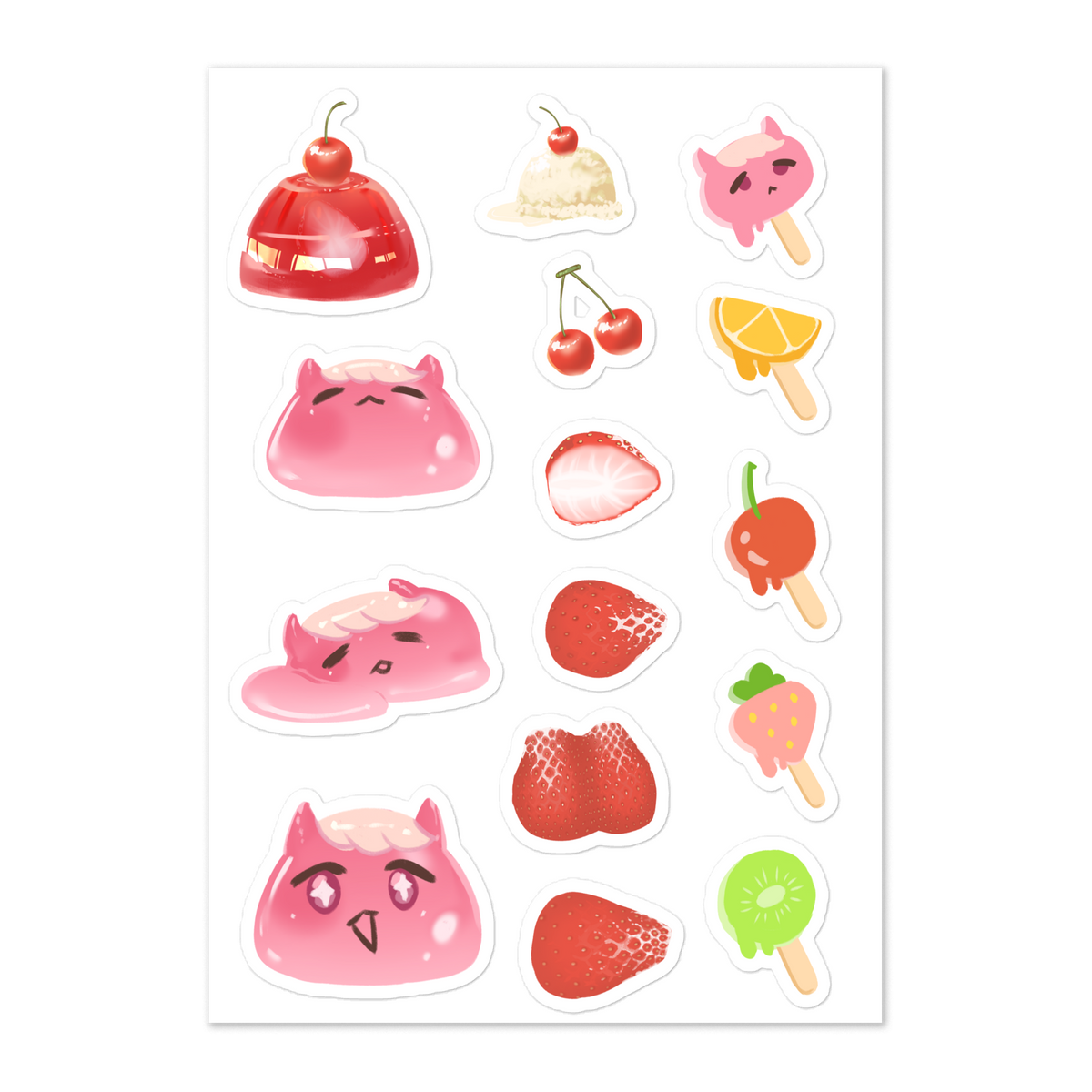 Fruit and Jelly Sticker Sheet