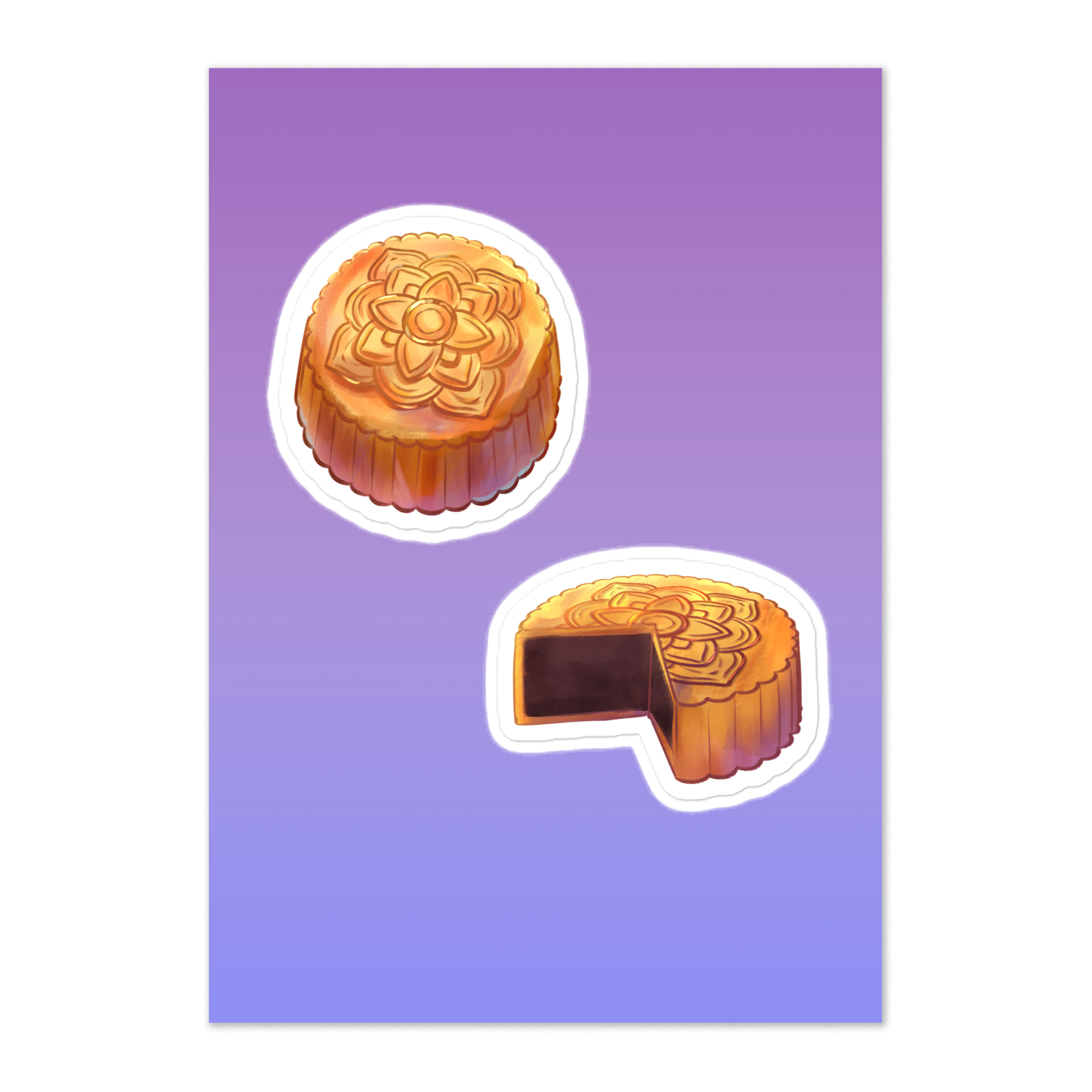 Mooncake Sticker Sheet — Yorunomachi