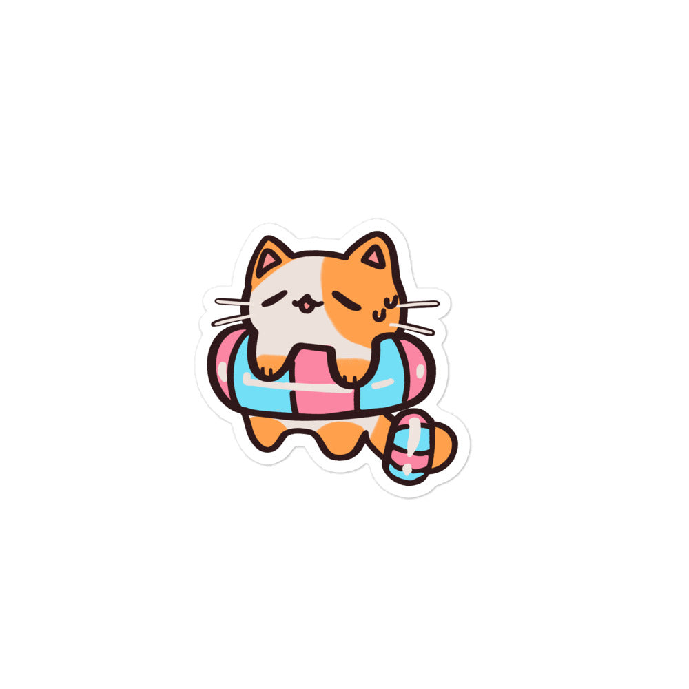 Floaty Kitty Sticker