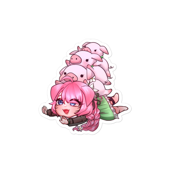 Piggy Pile Sticker