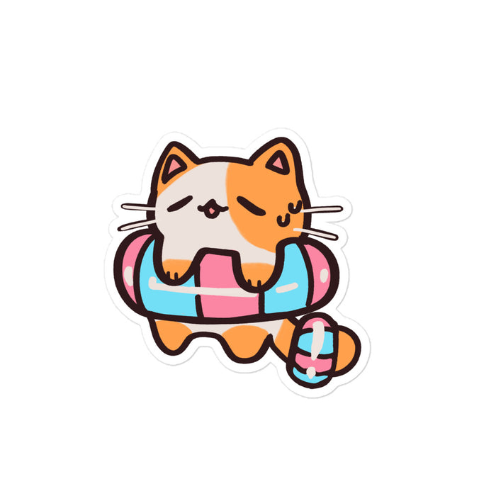 Floaty Kitty Sticker