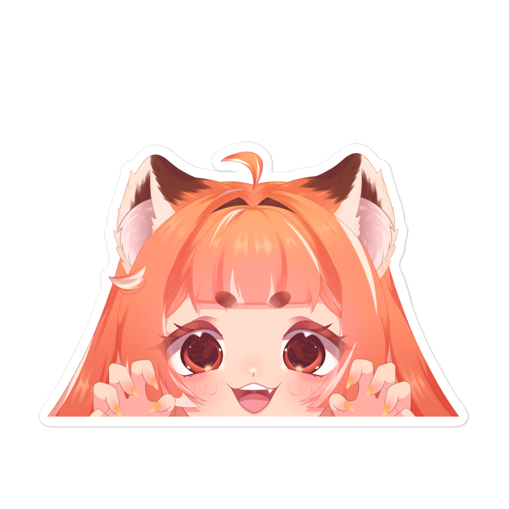 Prissy Peeker Sticker — Yorunomachi