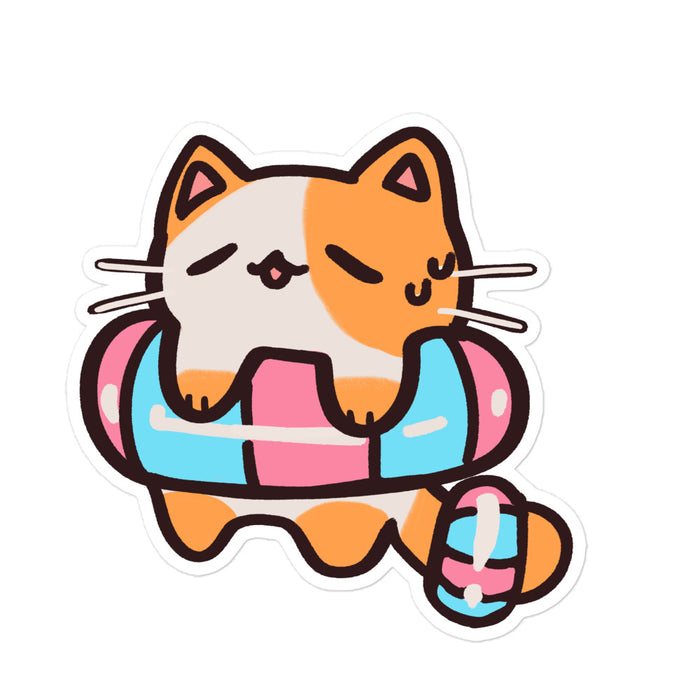 Floaty Kitty Sticker