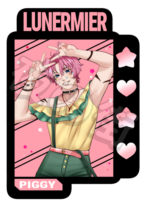 Lunermier Piggy Boy Sticker