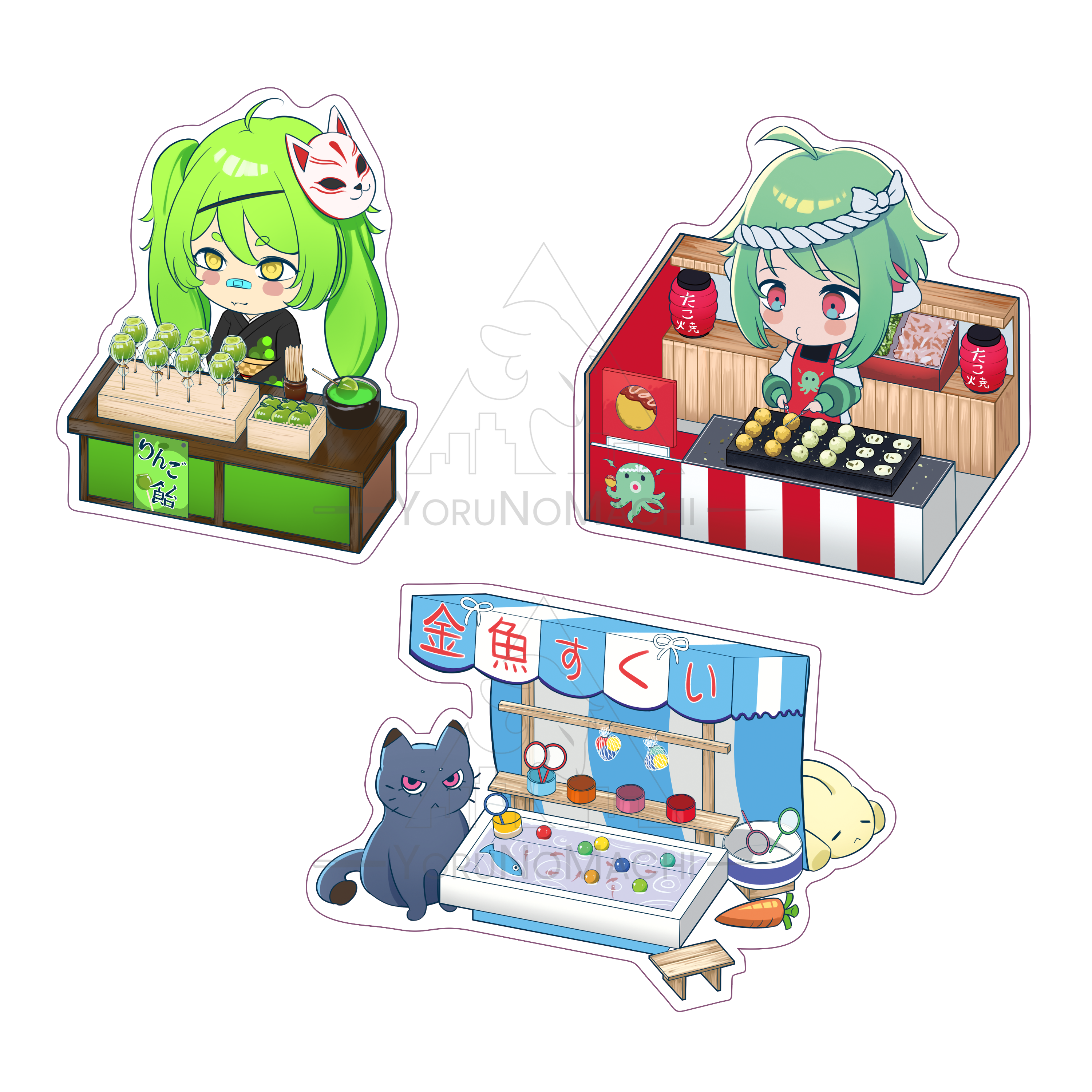 YNM Matsuri Stickers