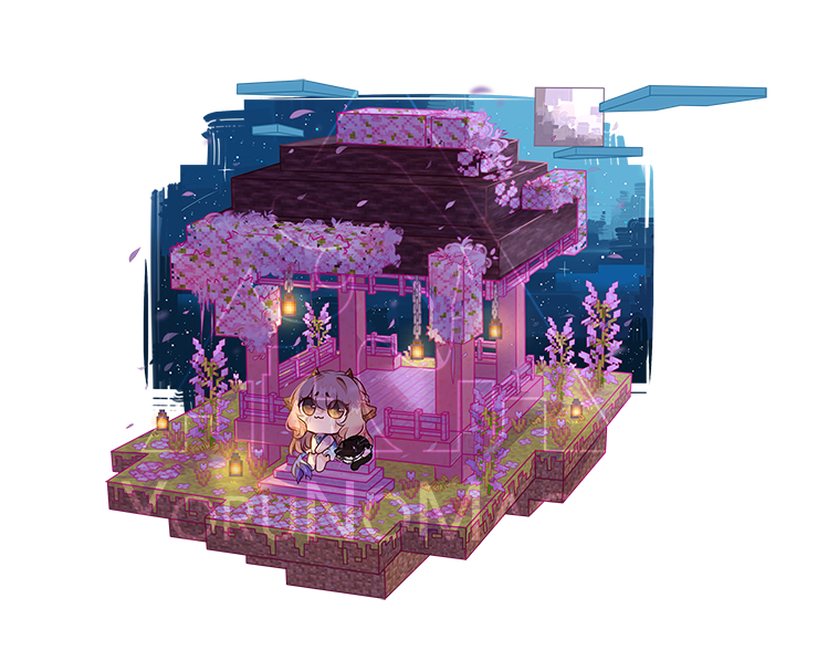 Cherry Blossom Yuchi Sticker