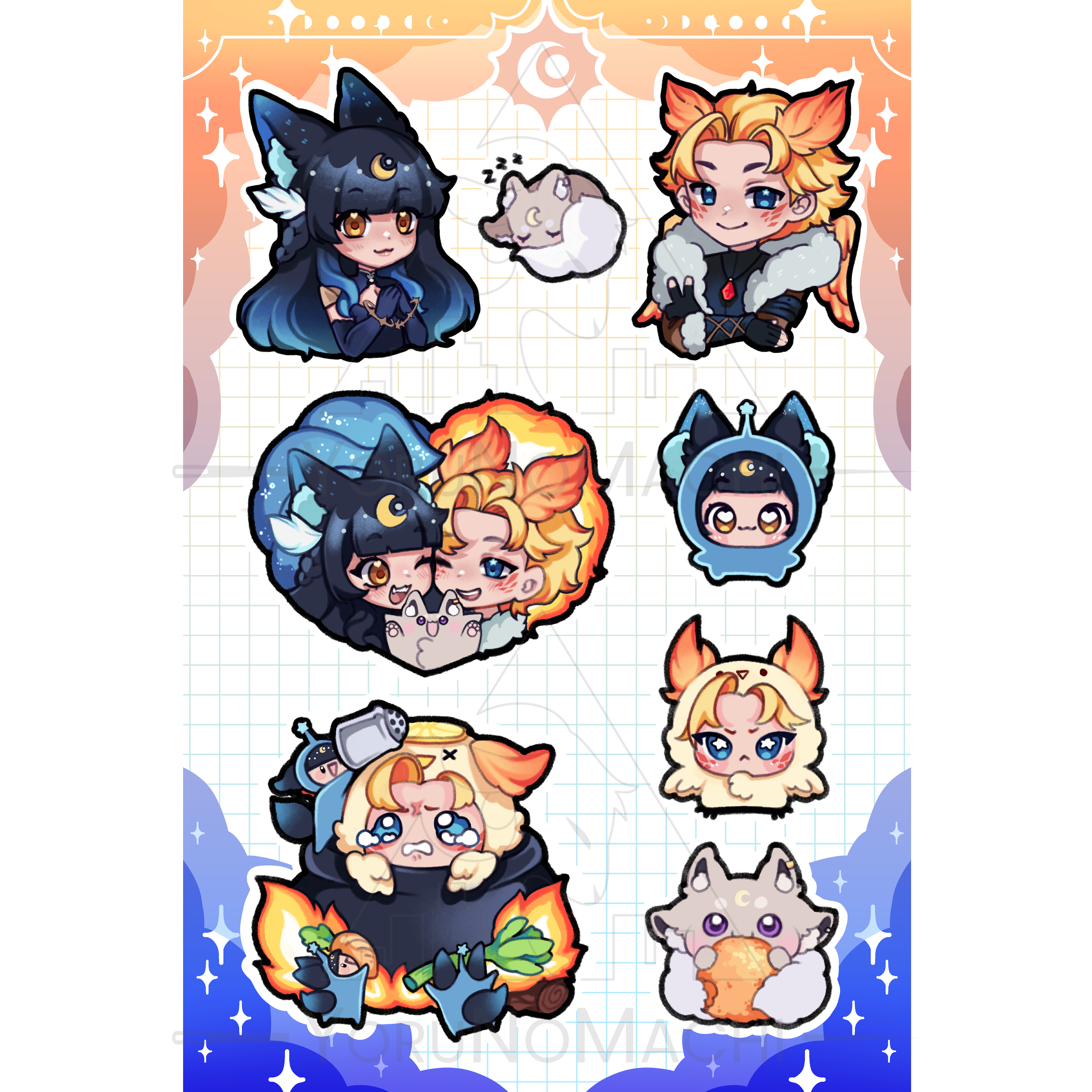 MythicDuo Stickersheet