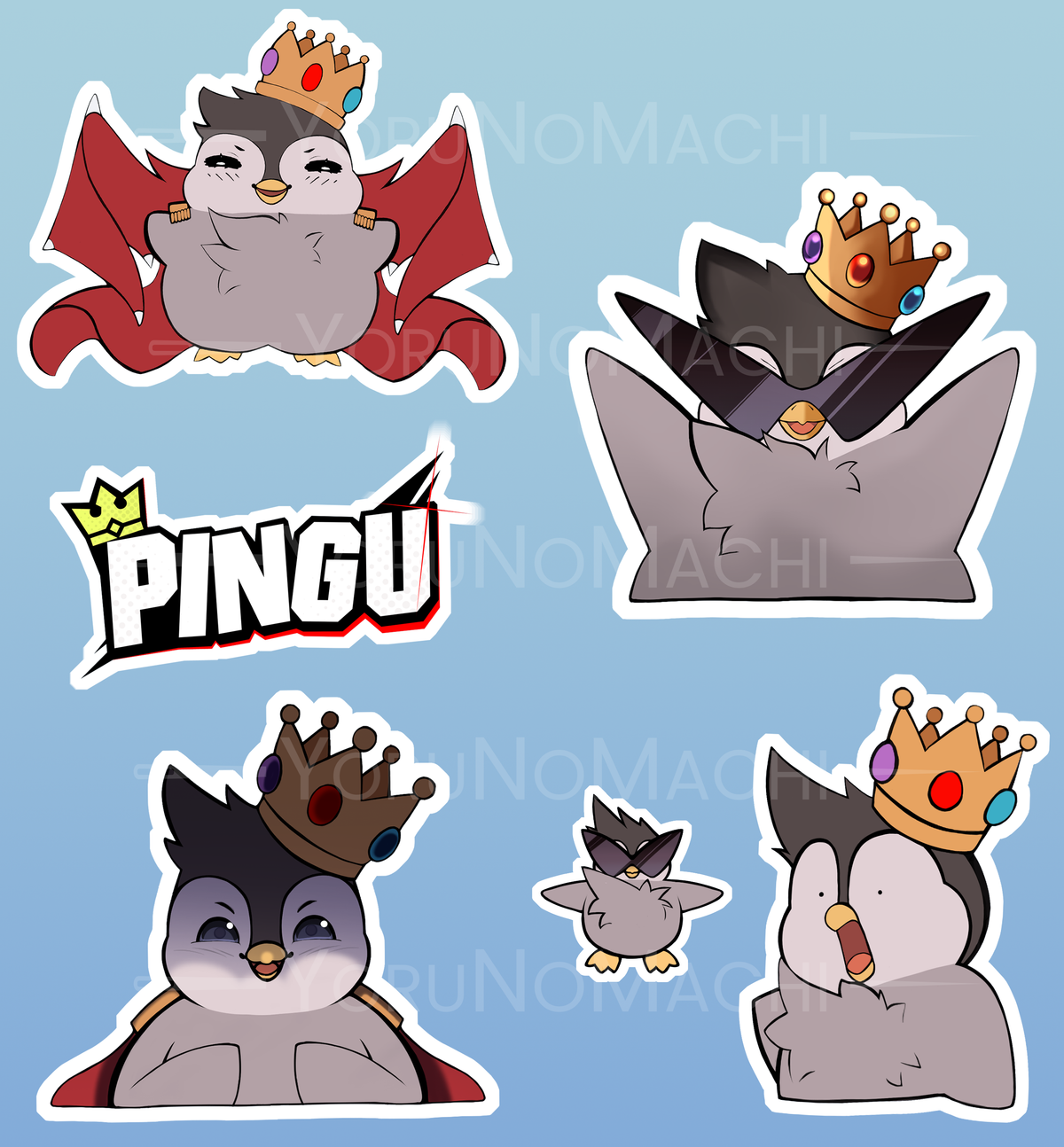 Pingu Sticker Sheet