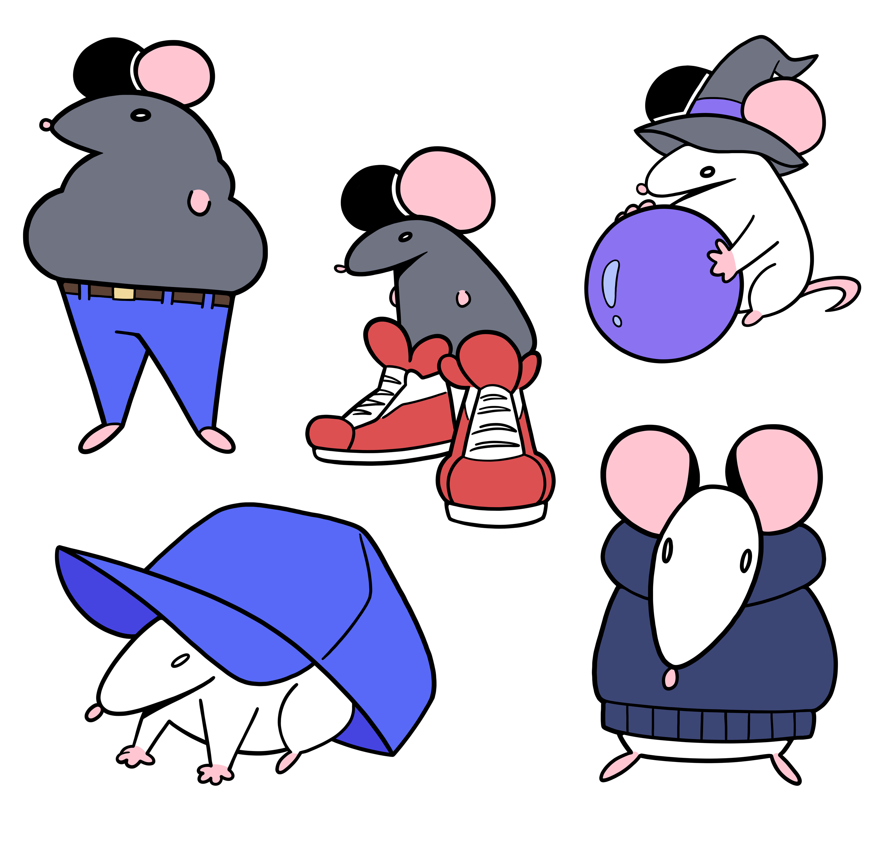 Rat Pack Stickers