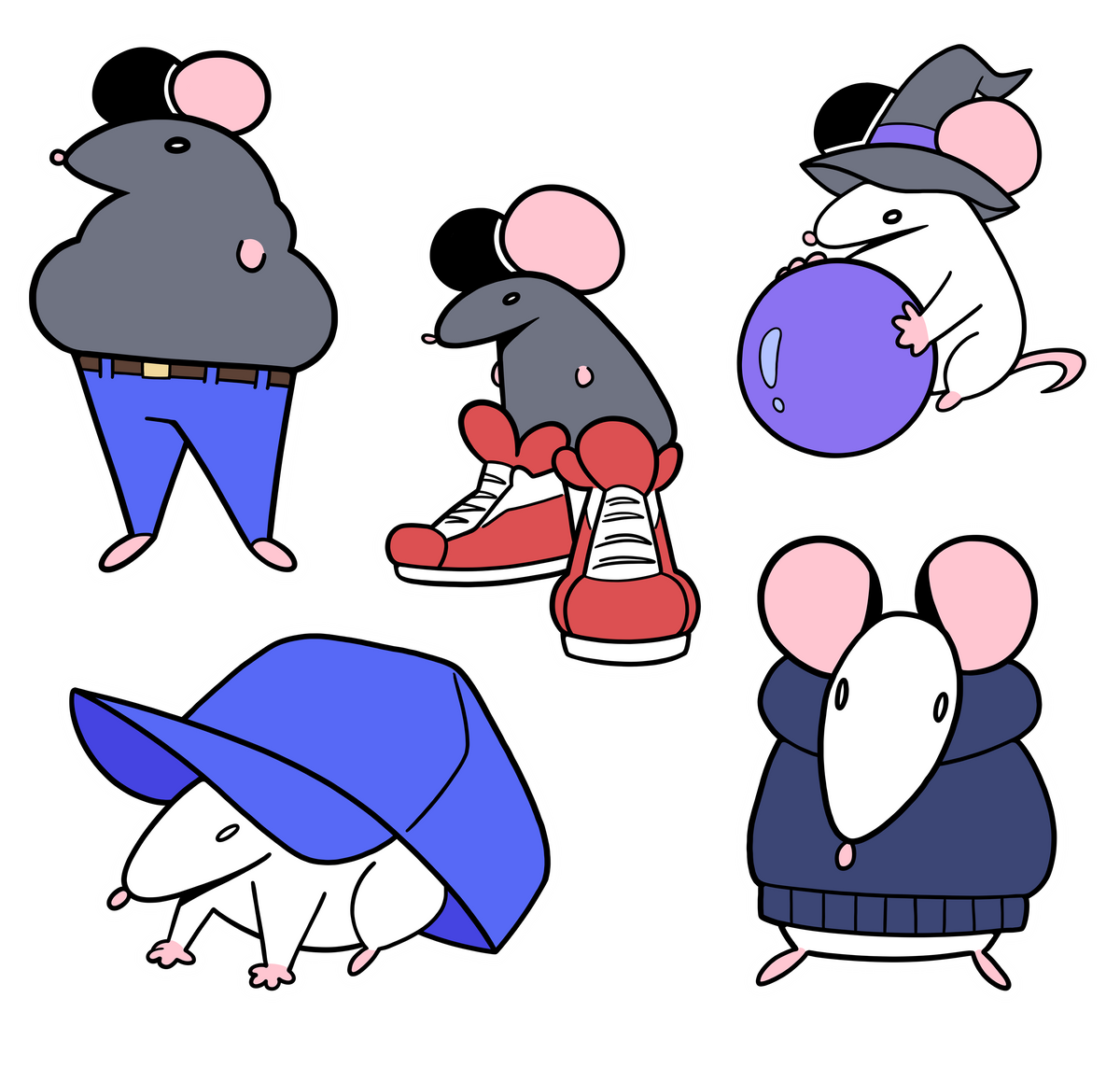 Rat Pack Stickers