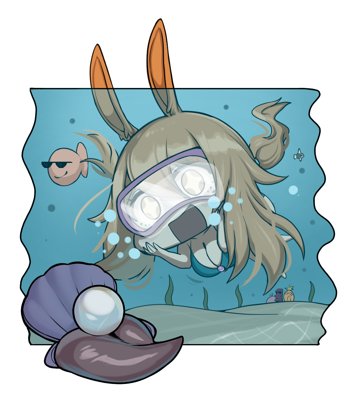 Roz-chan Pearly Discovery Sticker