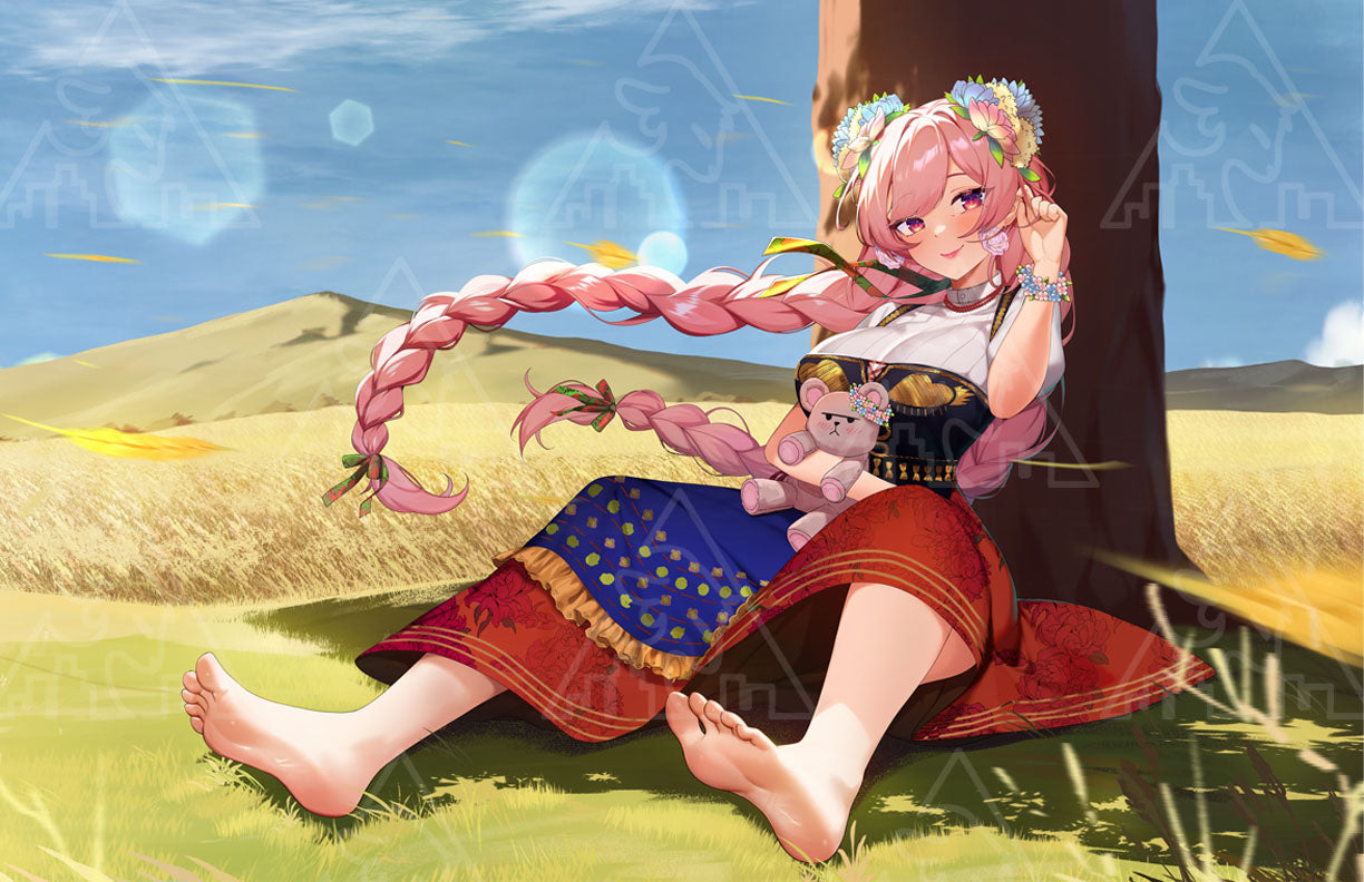 BabyPink Slavic Print