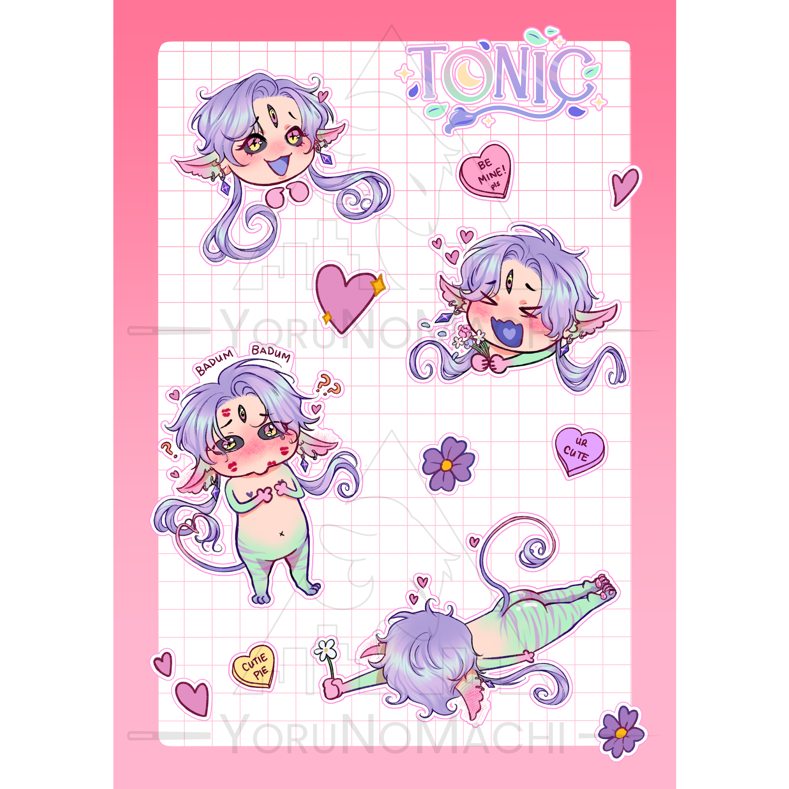 Tonic Valentine's Day Stickersheet