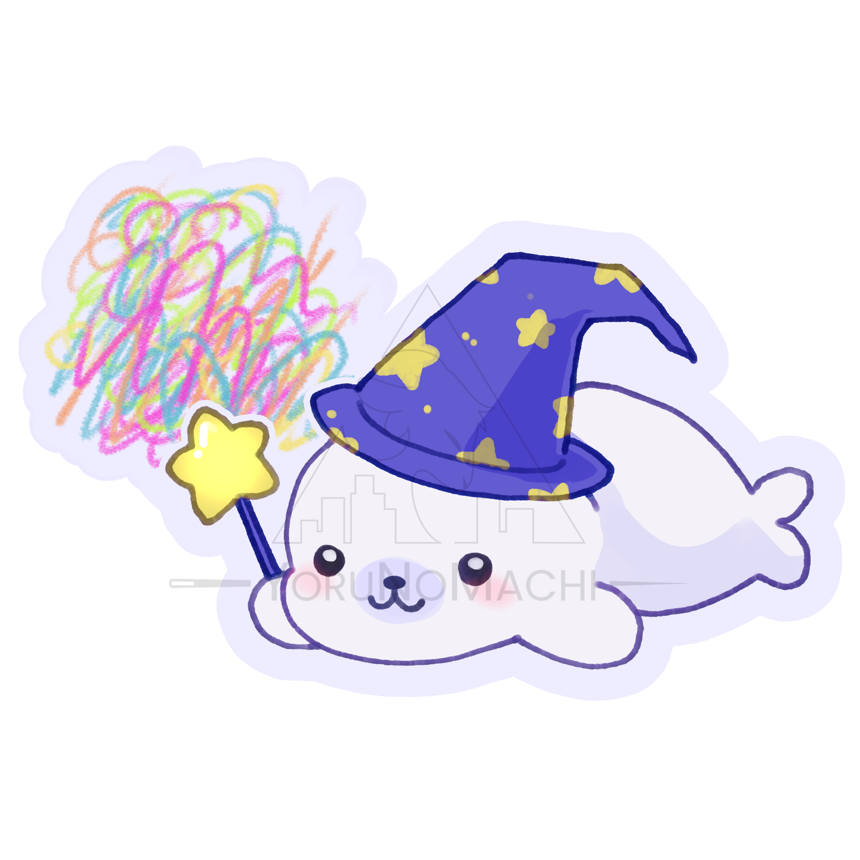 Woosh Sticker — Yorunomachi