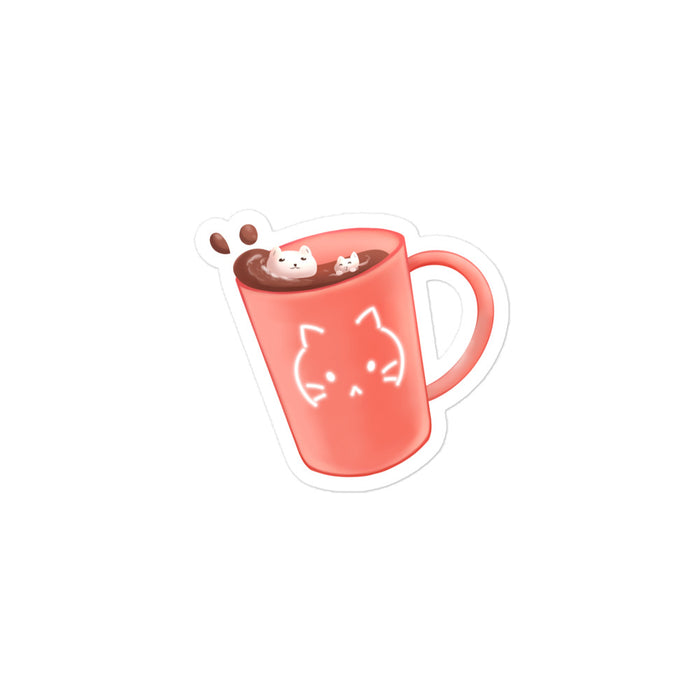 Kitty Cup Sticker