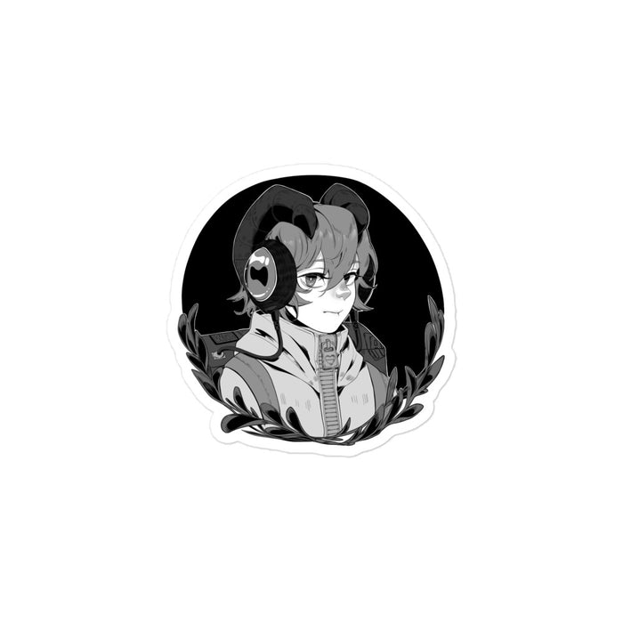 Greyscale Aries Sticker