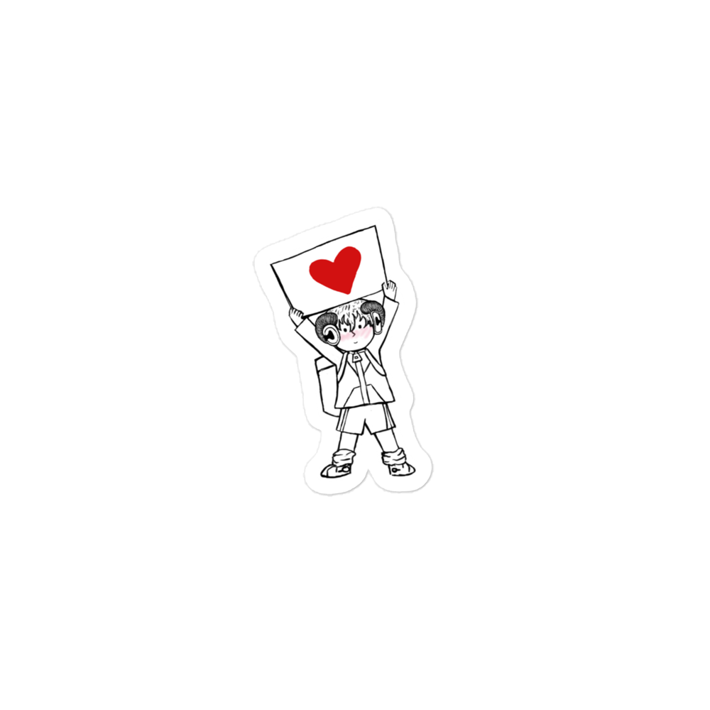 Aries Heart Sticker