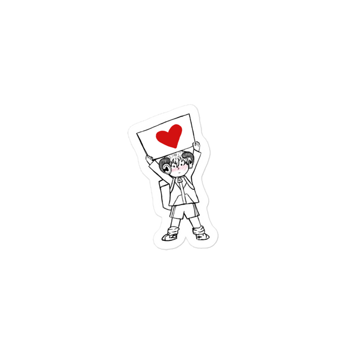 Aries Heart Sticker