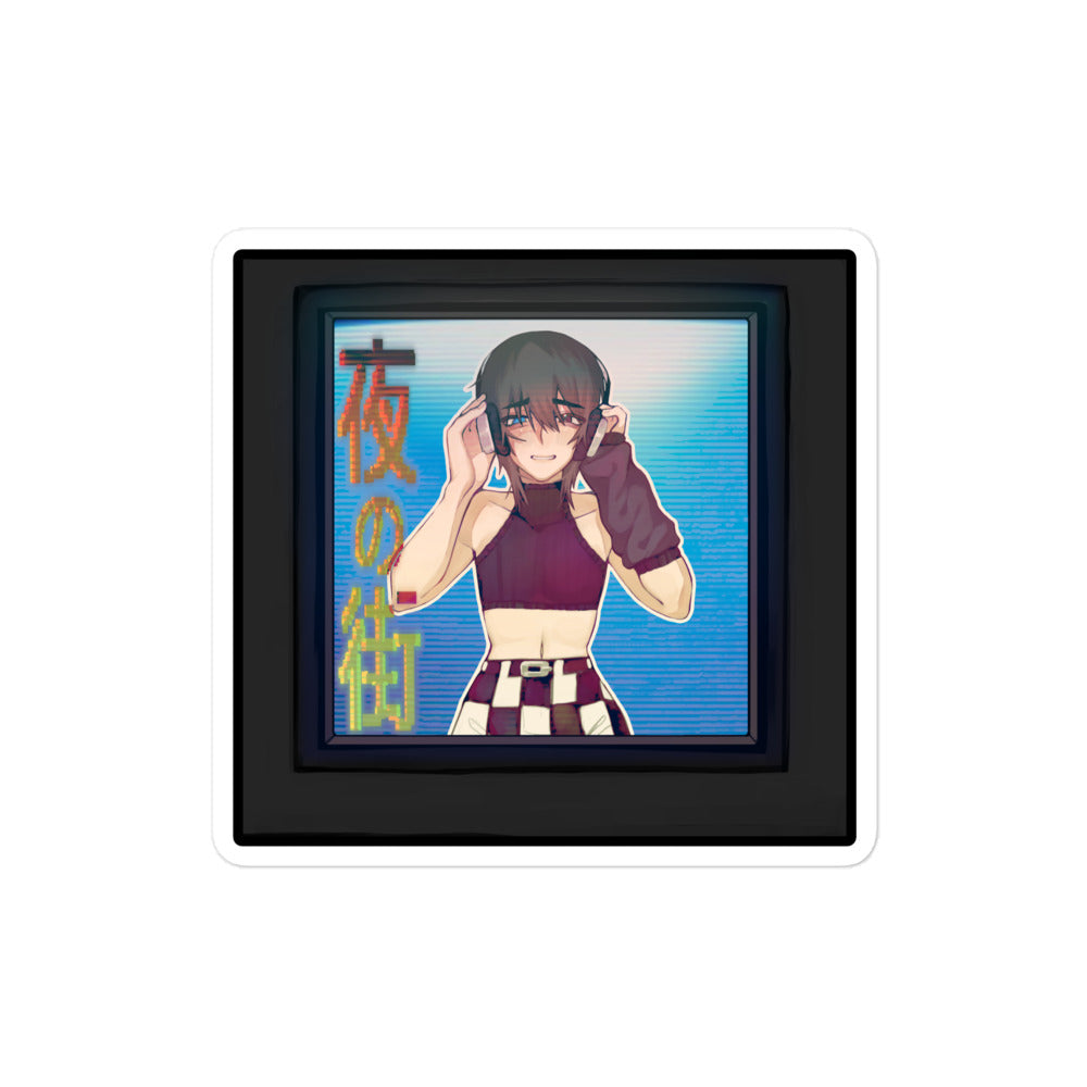 Headphone Boy Sticker